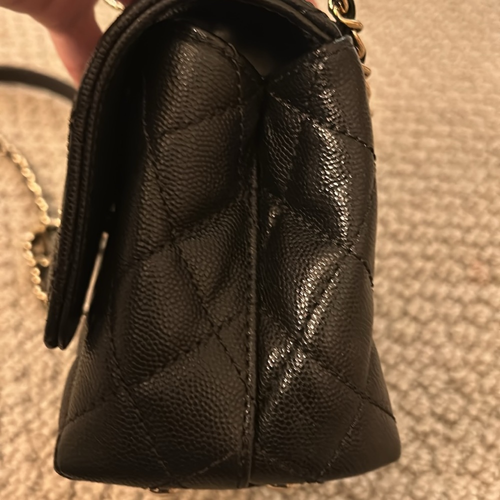 Chanel Black Quilted Caviar Extra Mini Coco Handle TPM Gold Hardware, 2021 - Picture 7 of 15